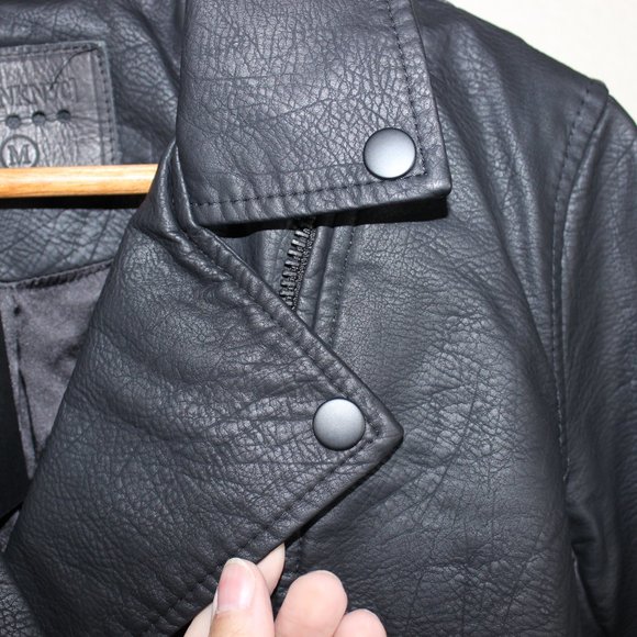 BlankNYC Black Vegan Leather Moto Jacket Black Hardware Multiple Sizes - Picture 8 of 15